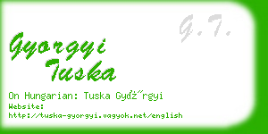 gyorgyi tuska business card